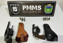 Polícia Militar apreende dois revólveres e munições com homem de 87 anos em Maracaju