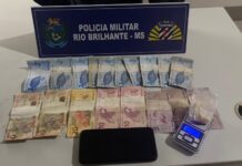 POLÍCIA MILITAR DE RIO BRILHANTE AUTUA MULHER EM FLAGRANTE POR TRÁFICO DE DROGAS